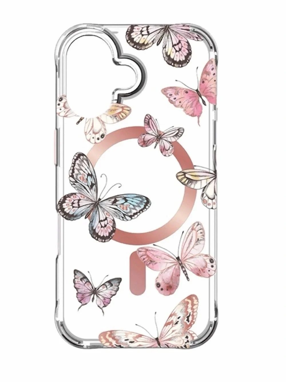 Pink Butterflies Karma by Body Glove Case with MagSafe for IPhone 16 Plus NIB